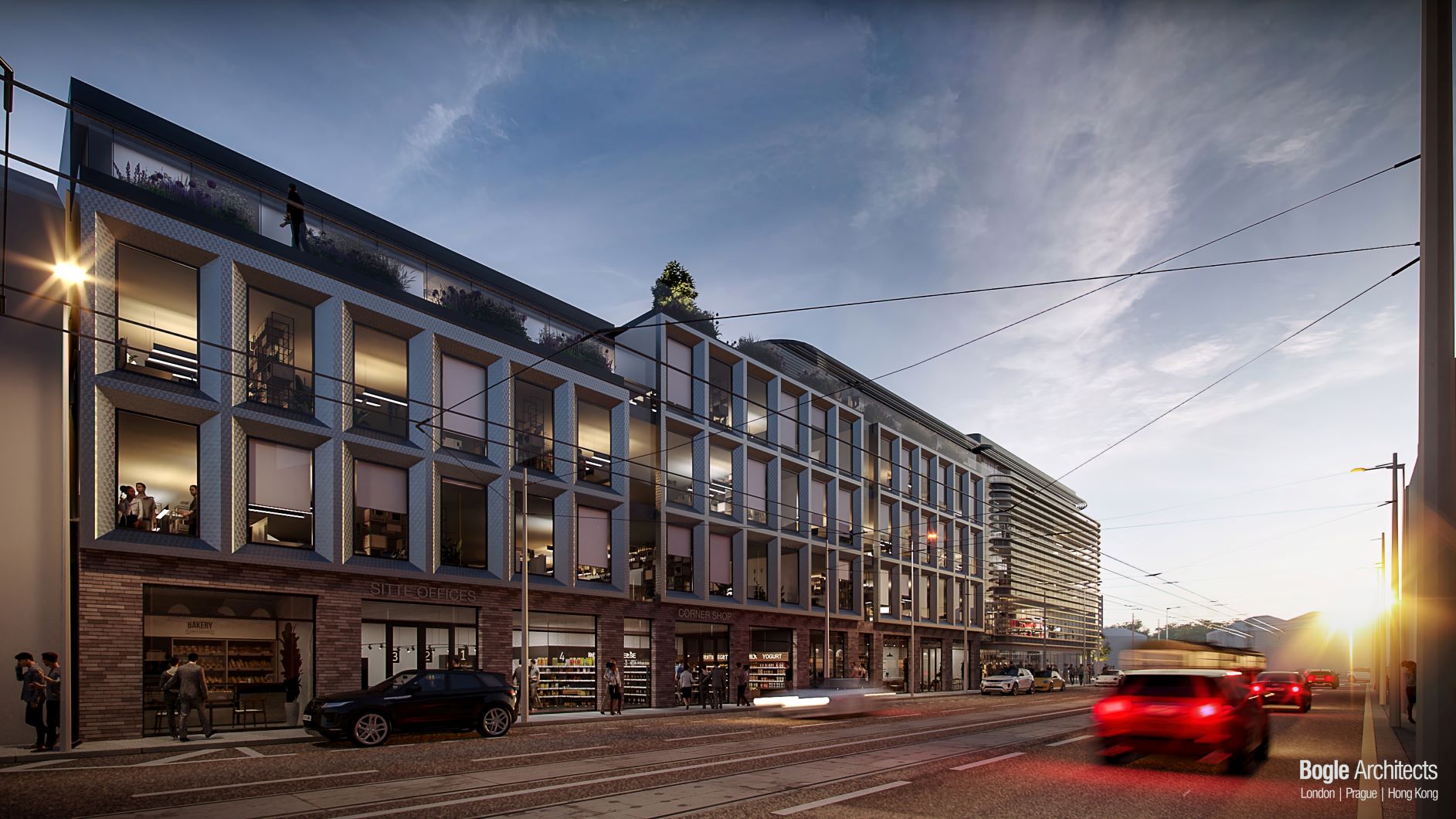 Předpokládaná podoba Paláce Sitte. Vizualizace: Bogle Architects